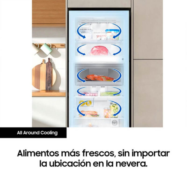 Nevera SAMSUNG 439 litros No frost Inverter Black - Imagen 6