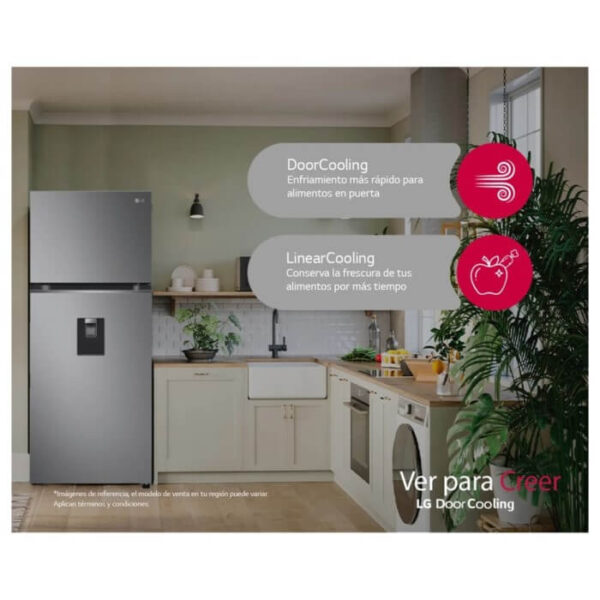Nevera LG 374 litros No frost Inverter Silver - Imagen 7