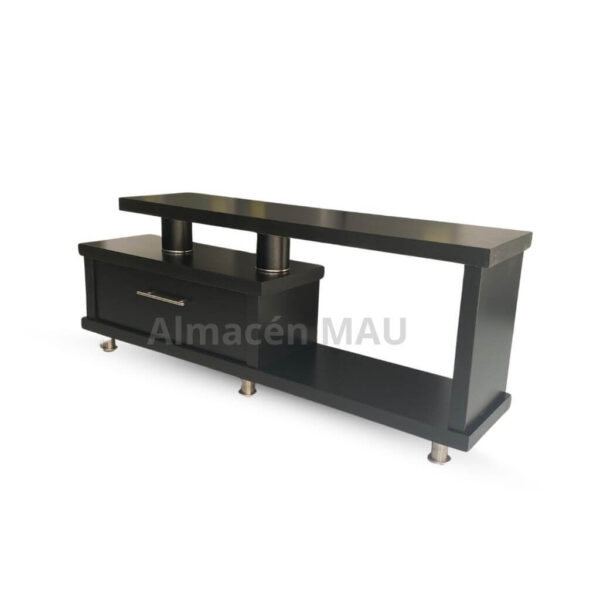 Mesa para TV 60" Entretenimiento Negro - Imagen 3