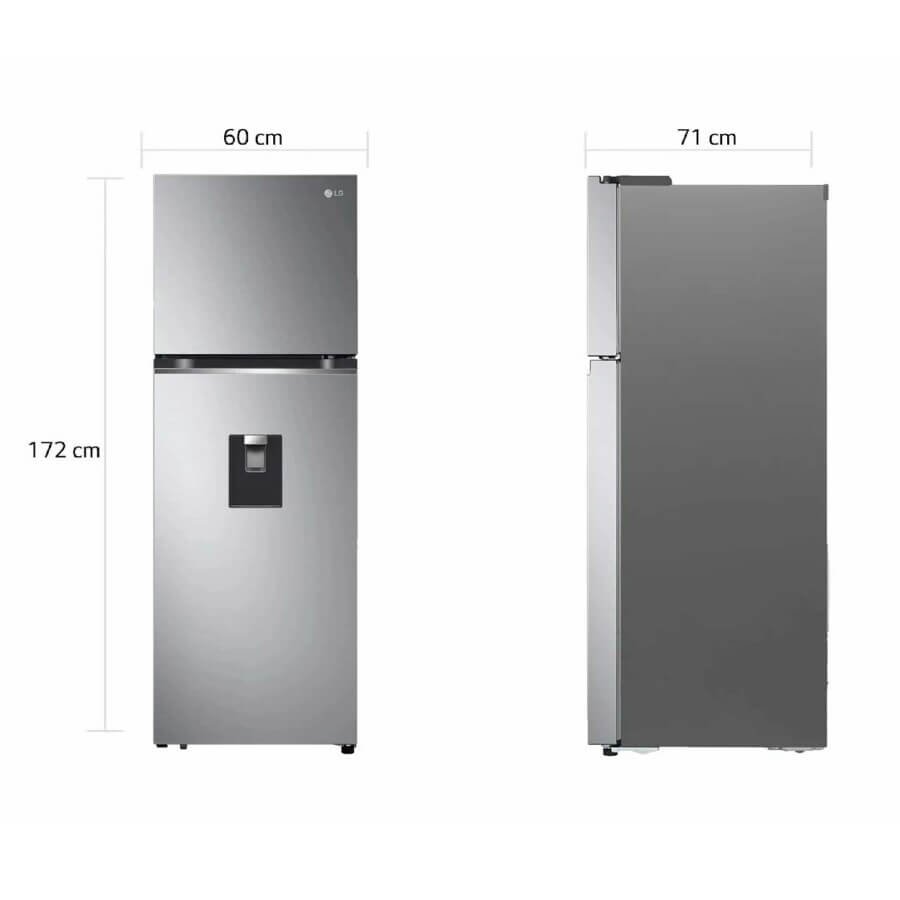 Nevera LG 334 litros No frost Inverter Platinum Silver - Imagen 8