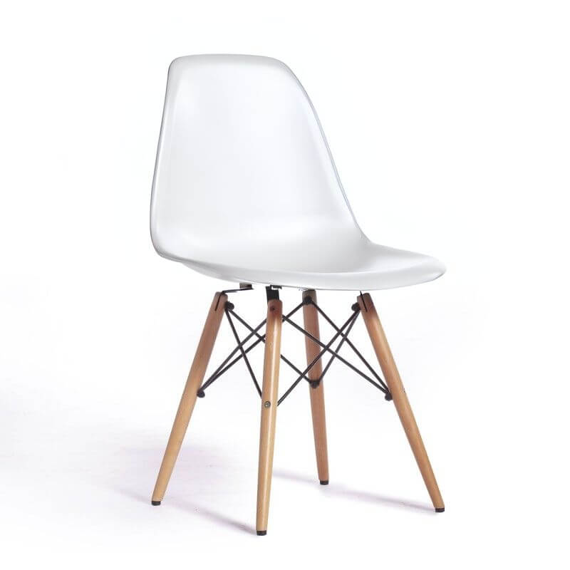 Silla sin brazo Design Eames patas madera