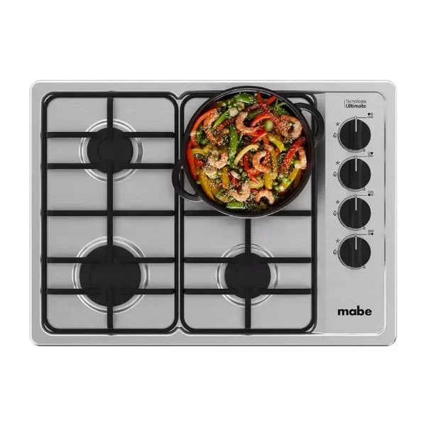 Cubierta MABE 4 Puestos 60x43 Acero Inox - Imagen 3
