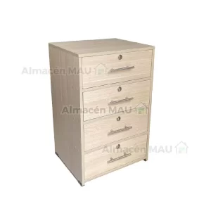 Cajonero 4 Gavetas 47x40 Maple