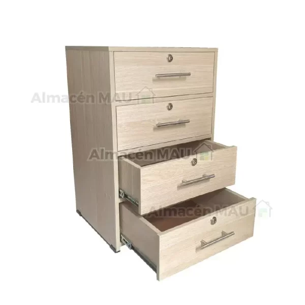 Cajonero 4 Gavetas 47x40 Maple - Imagen 2