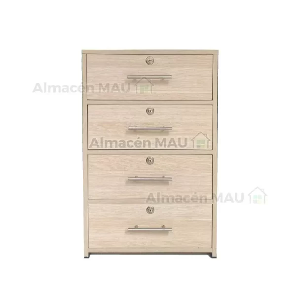 Cajonero 4 Gavetas 47x40 Maple - Imagen 3