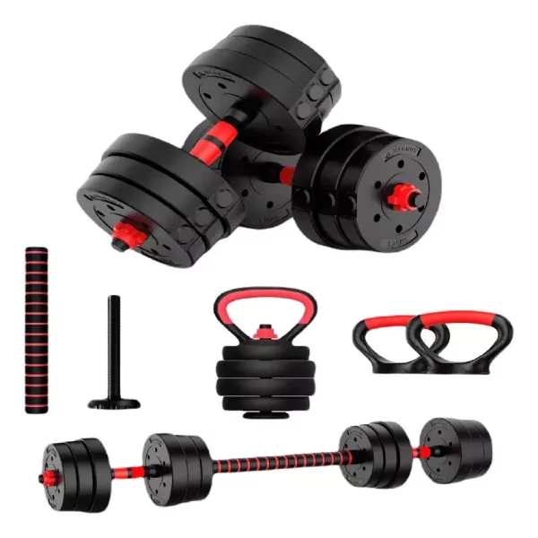 Set Mancuernas 20 KG Profit Cemento con Soportes
