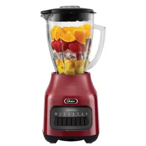 Licuadora OSTER Vaso Vidrio 1.5 litros Rojo