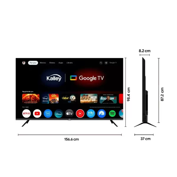 Televisor KALLEY 70" UHD 4K QLED Smart TV Google - Imagen 6