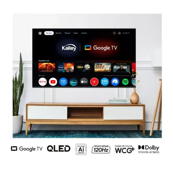 Televisor KALLEY 70" UHD 4K QLED Smart TV Google - Imagen 2