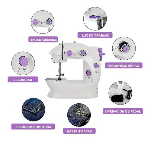 Máquina de Coser Mini Multifuncional portátil - Imagen 6