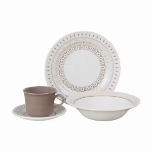 Vajilla CORONA 4 Puestos 16 pieza Dapne