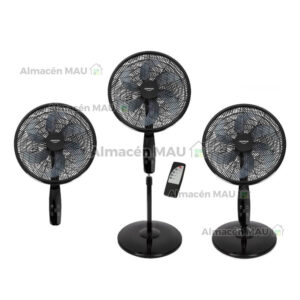 Ventilador UNIVERSAL 18" 3 en 1 Negro con Control