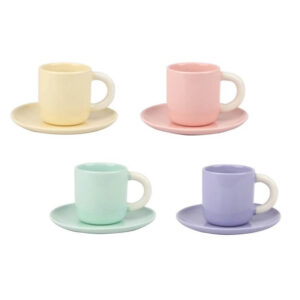 Set Café 4 puestos 100 ml Pastel Colors
