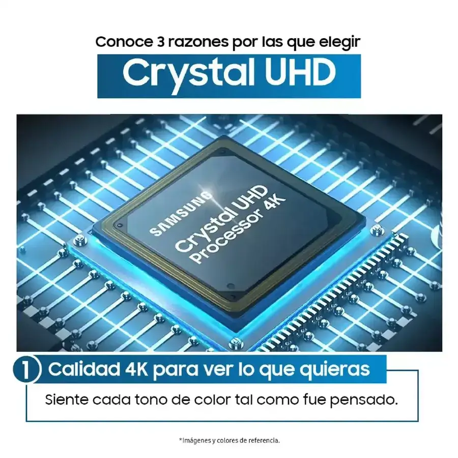 Televisor SAMSUNG 58" UHD 4K LED Smart TV Crystal - Imagen 3