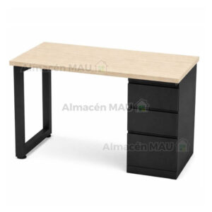 Escritorio 110x60 Metal Madera Negro