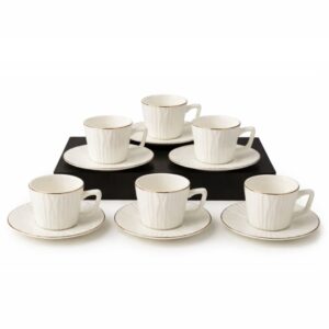 Set Café 6 puestos 90 ml Gold