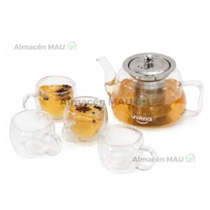 Tetera Vitro 0.7 litros UNIVERSAL + Vasos