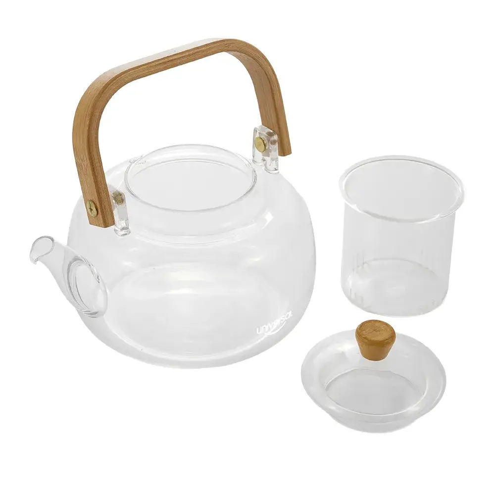 Tetera Vitro 0.9 litros UNIVERSAL Bambú - Imagen 2