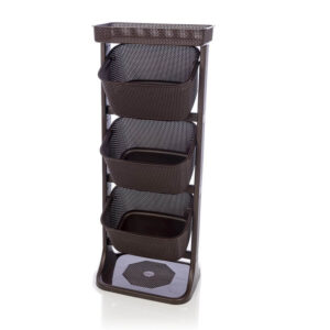 Canasta multiestante Organizador 3 niveles wengue