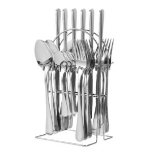 Juego Cubiertos 24 pieza nova Silver con Soporte