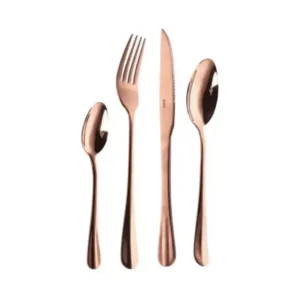Juego Cubiertos 24 pieza KW Capri copper