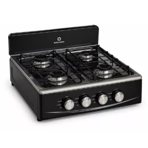 Estufa de mesa INDURAMA 4 puestos gas Propano Inox Negra