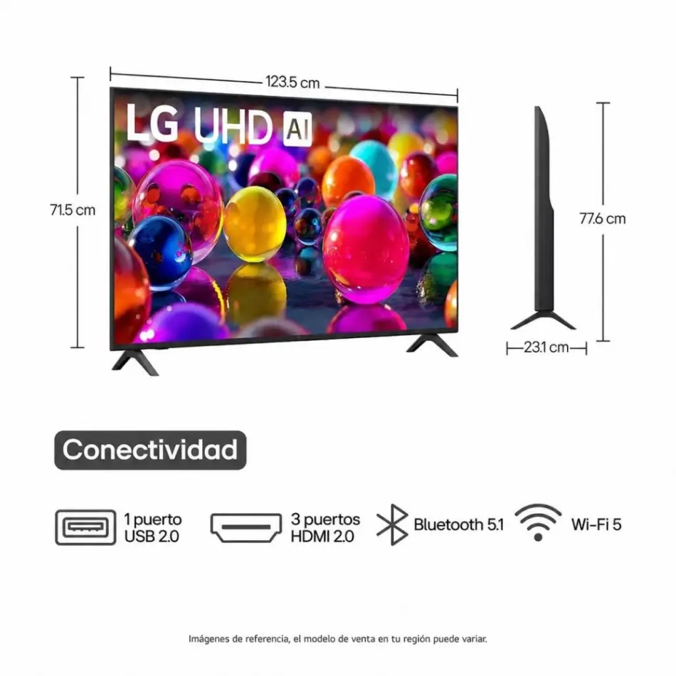 Televisor LG 55" UHD 4K LED Smart TV AI - Imagen 6