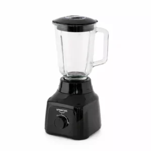 Licuadora UNIVERSAL Negra Vaso Vidrio 1.5 litros
